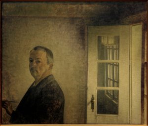 Autorretrato. "Spurveskjul" de Vilhelm Hammershoi